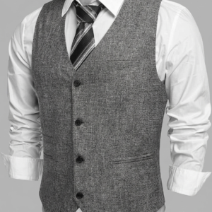 Max Urban Premium Men's Casual Business Vests Lightweight Waistcoat Slim Fit Suit Vest