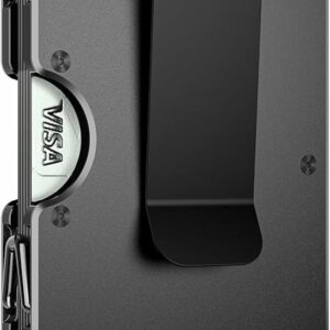 Lenvoten Upgraded Hinged Minimalist Wallet for Men, RFID Blocking Wallet