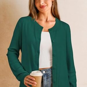 Arach&Cloz Women's Wool Blend Business Casual Fall Cardigan Sweaters Tops